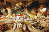 Mercado de La Boqueria í Barcelona