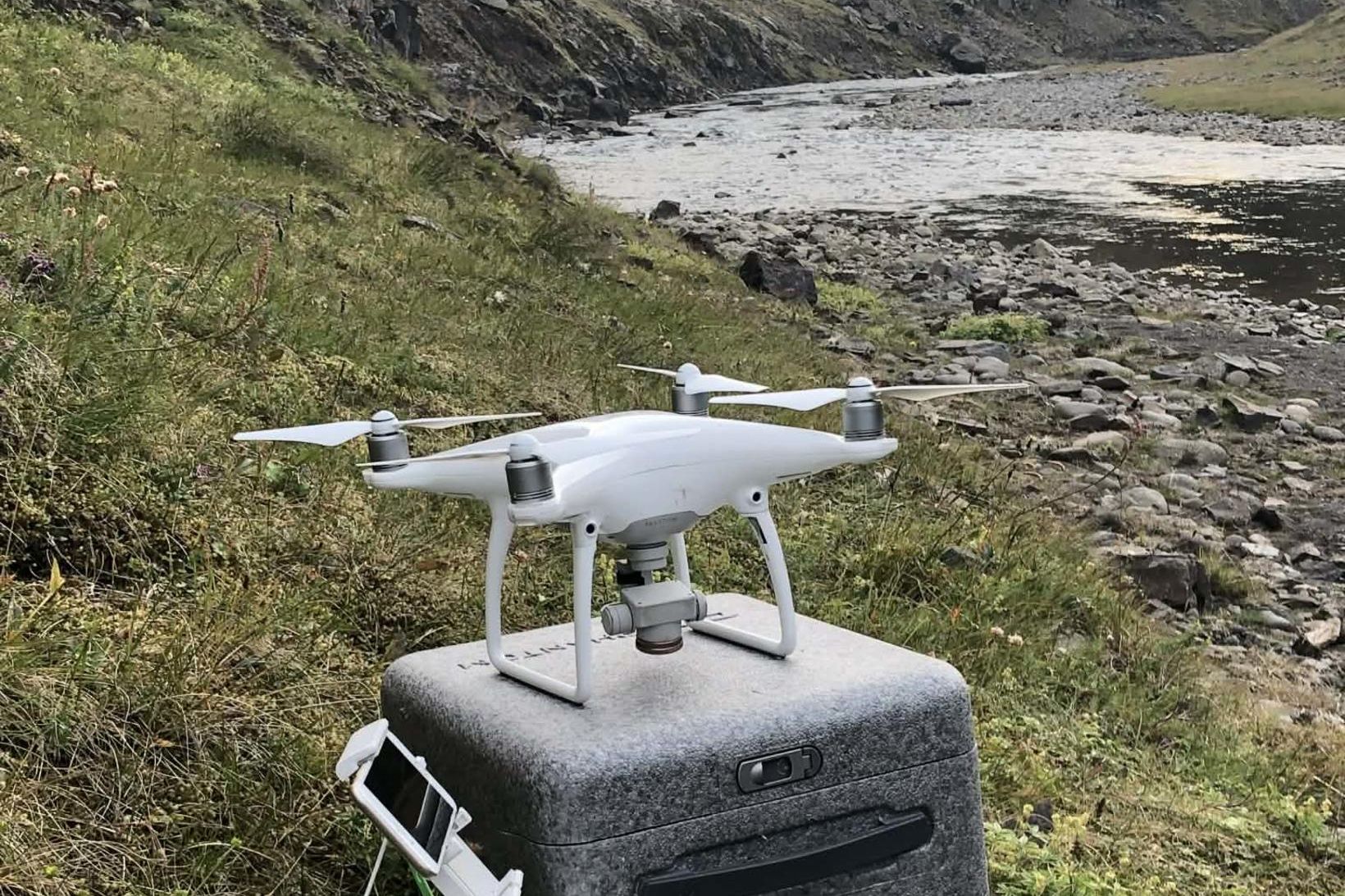 Drónar notaðir sem leitartæki í veiði