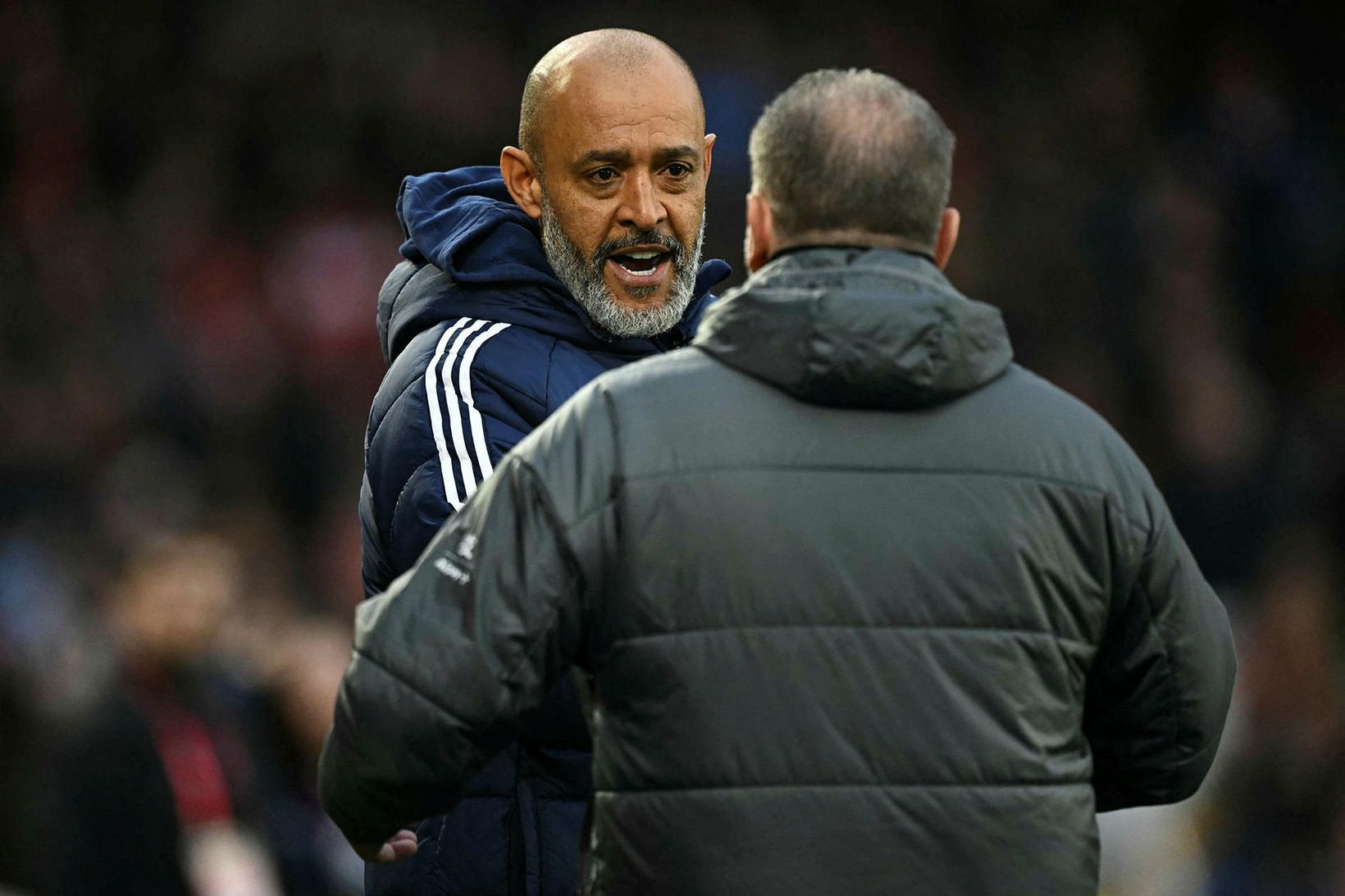 Nuno Espirito Santo eftir leikinn gegn Tottenham.