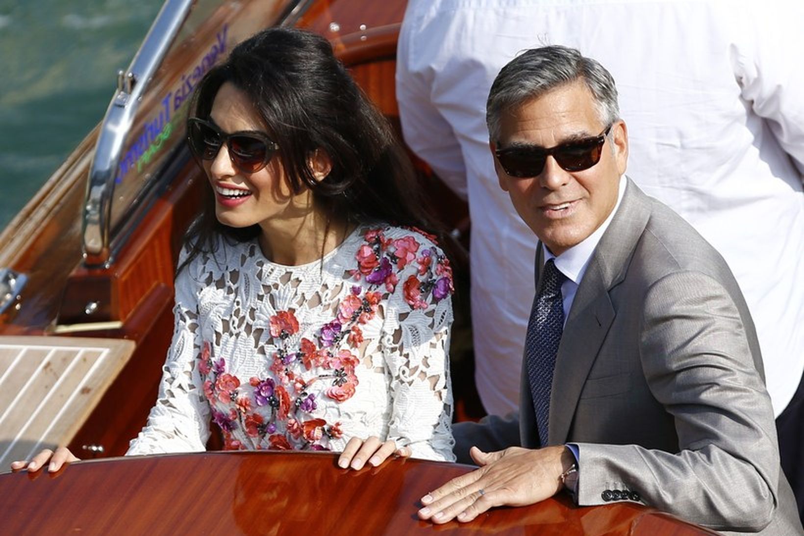 George Clooney og Amal Alamuddin.