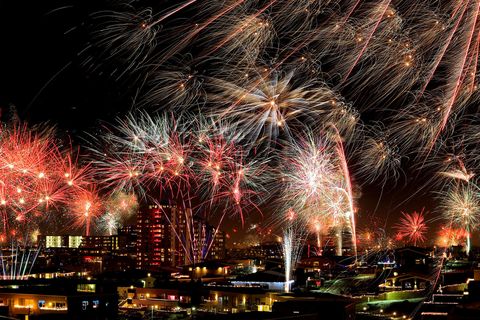The forecast is for a mild winter weather tonight on New Year's Eve in most places.i