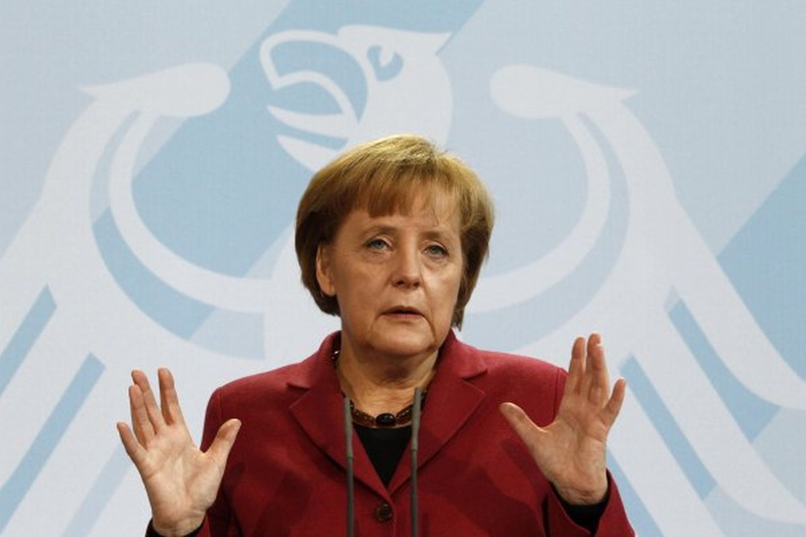 Samlandar Angelu Merkel eru margir hverjir ekki hlynntir stuðningi við …