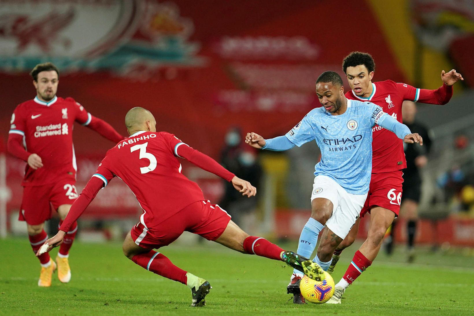 Fabinho í leiknum gegn Manchester City um síðustu helgi.