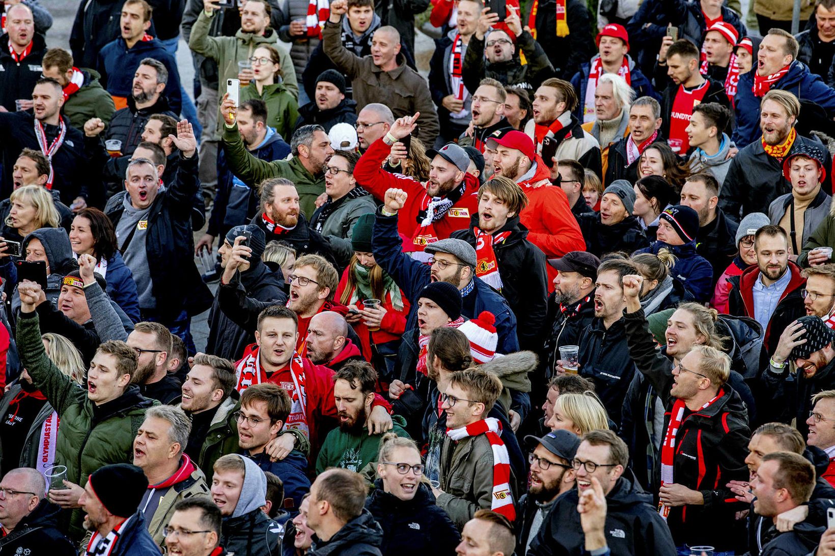 Stuðningsmenn Union Berlín.