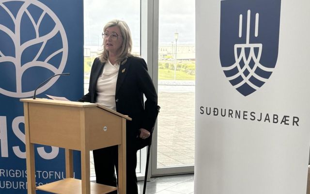 Alma var með erindi á opnuninni.