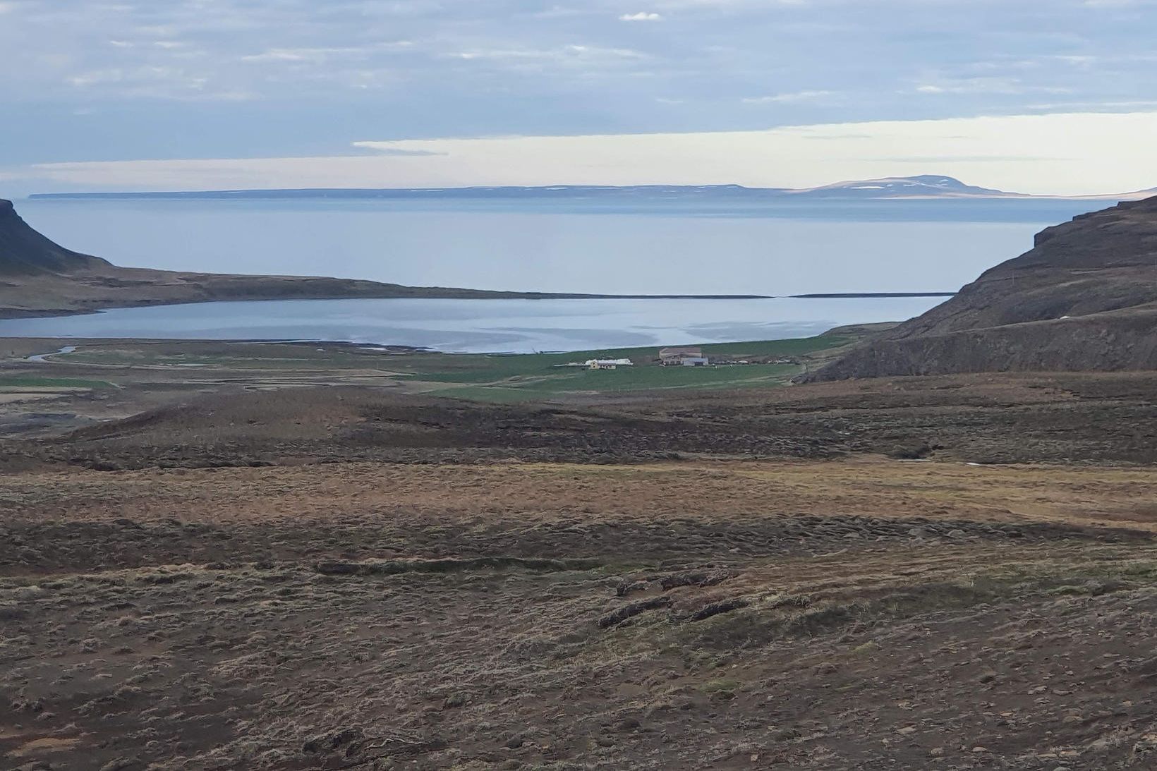 Þórshöfn. Hér er horft til austurs frá Hófaskarði.