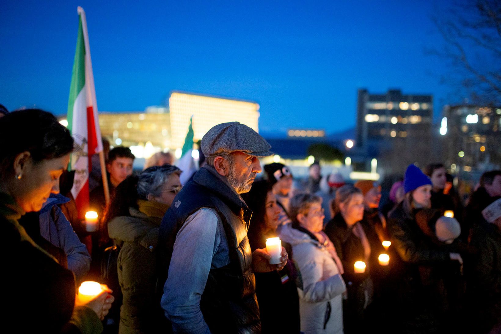 Einstaklingar frá Afganistan og Íran gengu framarlega í göngunni.