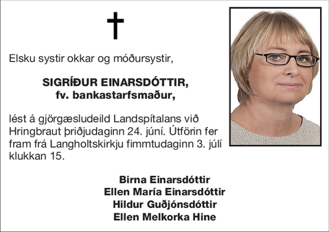 Sigríður Einarsdóttir,