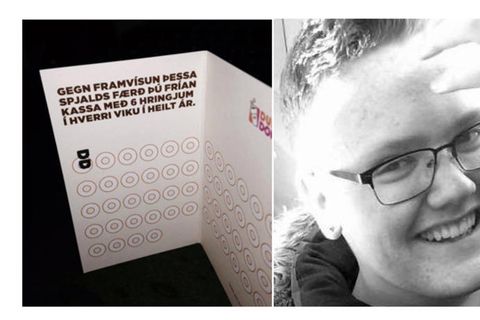 Schmidt caused uproar on Facebook today by trying to sell his Dunkin' Donuts card which is valued at around 70 thousand ISK worth of doughnuts.