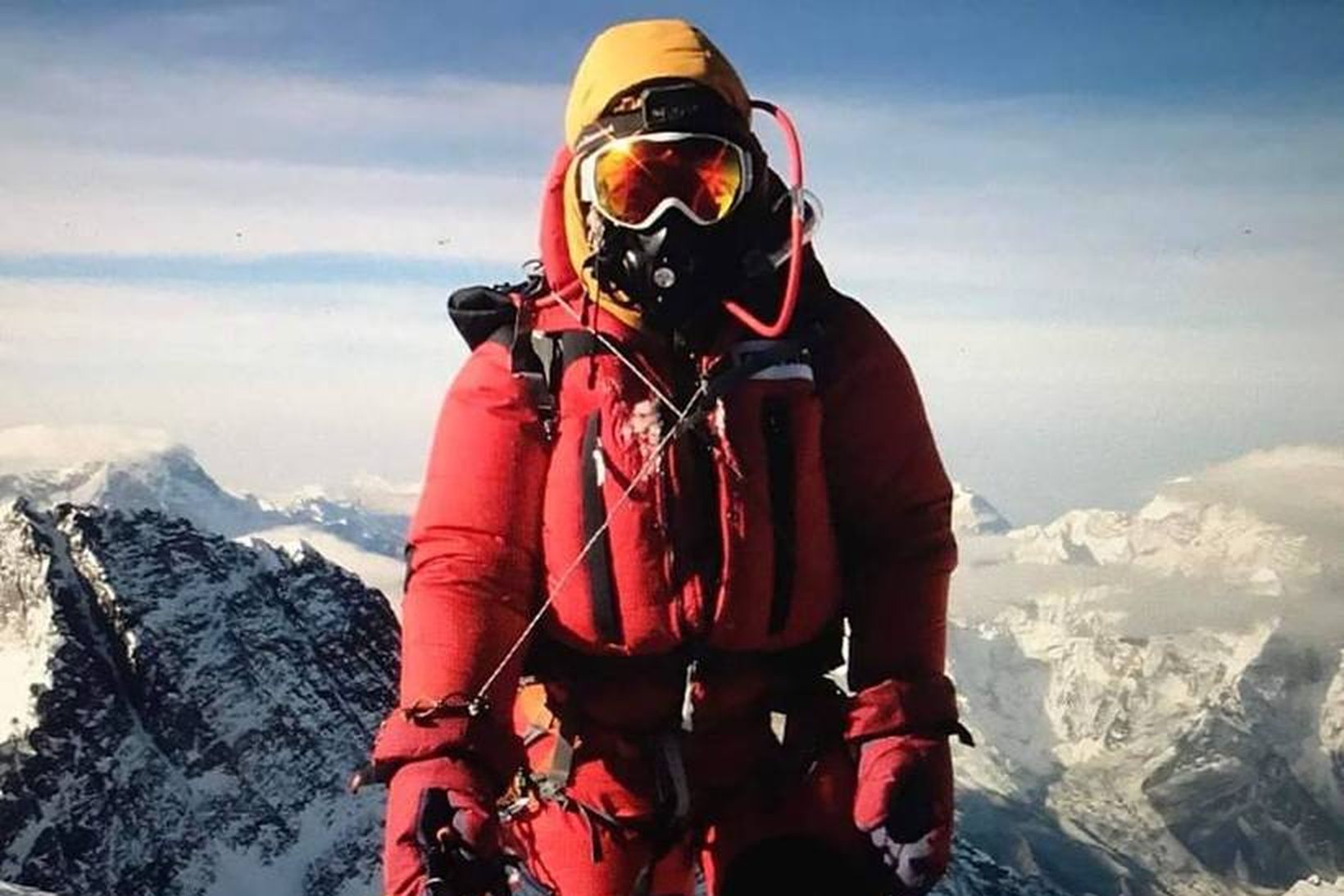 Vilborg á toppi Everest.