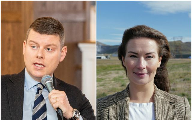 Stefán Einar Stefánsson og Sara Lind Guðbergsdóttir halda nú hvort í sína áttina.