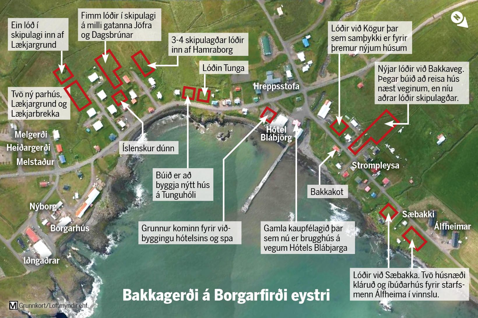 Mikil uppbygging er þegar komin af stað í Bakkagerði á …