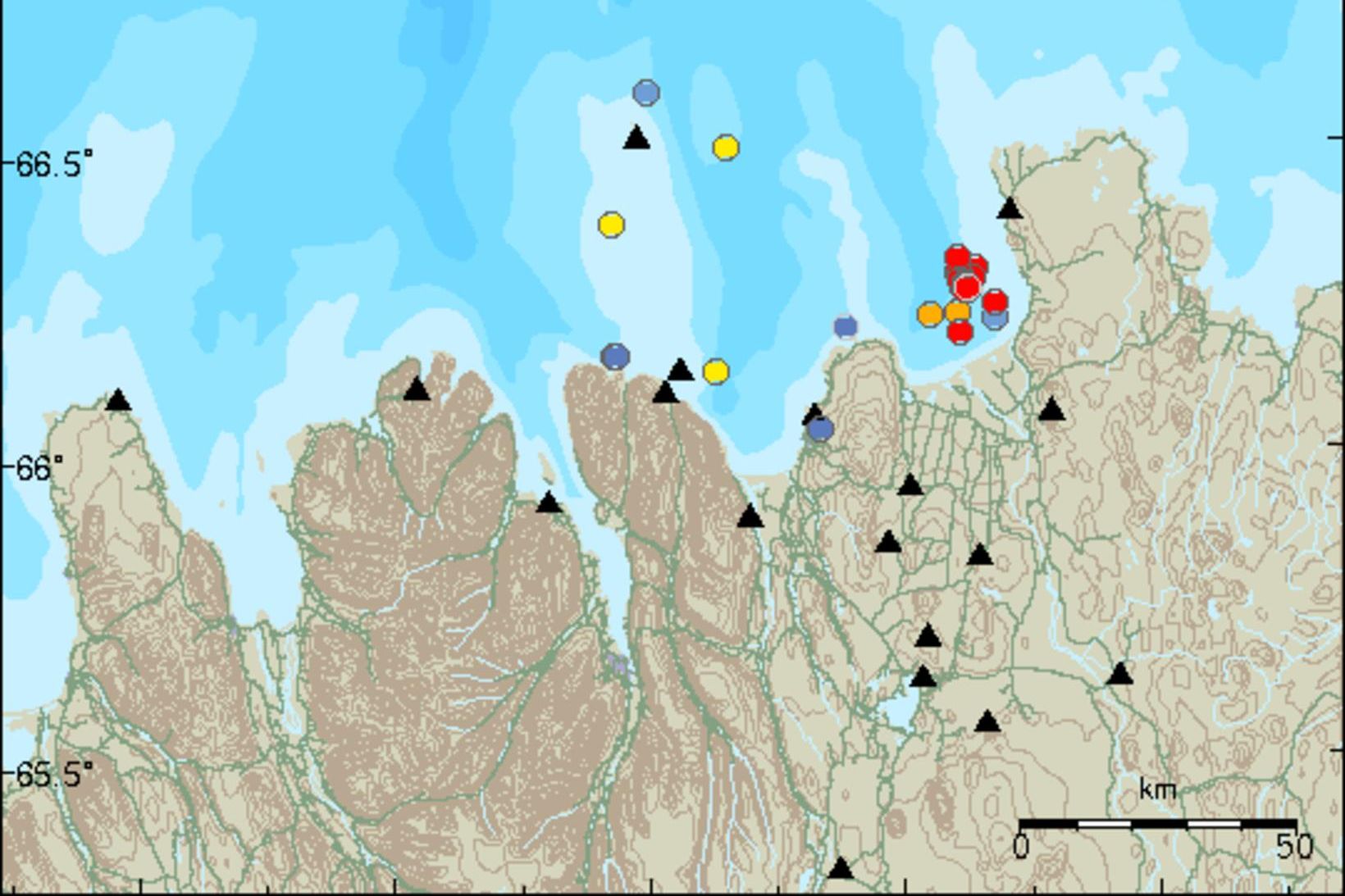 Stærsti skjálftinn mældist 2,3.