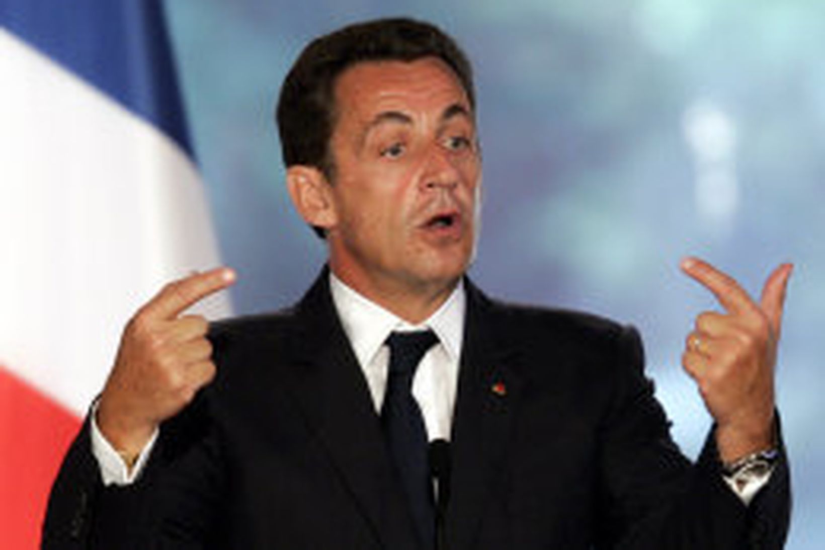 Nicolas Sarkozy, forseti Frakklands.