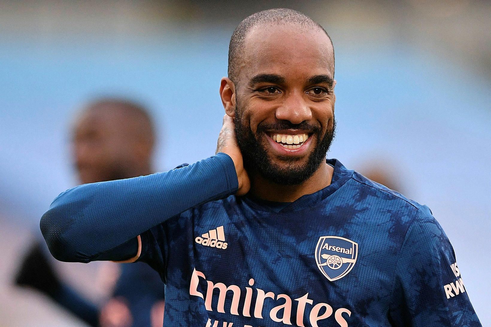 Alexandre Lacazette skoraði jöfnunarmark Arsenal.