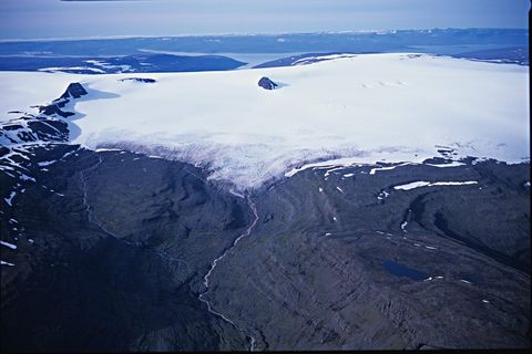 Drangajökull glacier in September, 2001.