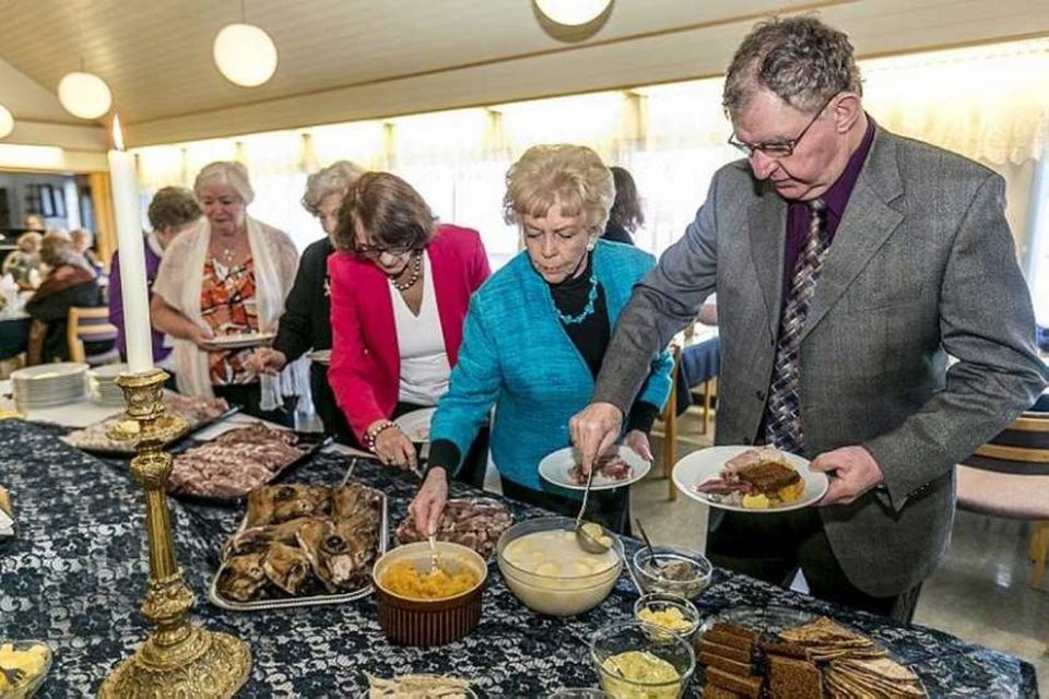 Dansað í tilefni þorra