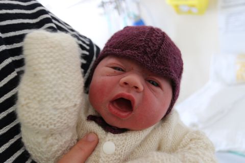 The little girl, despite a rather unorthodox birth according to Western standards, is doing just great.