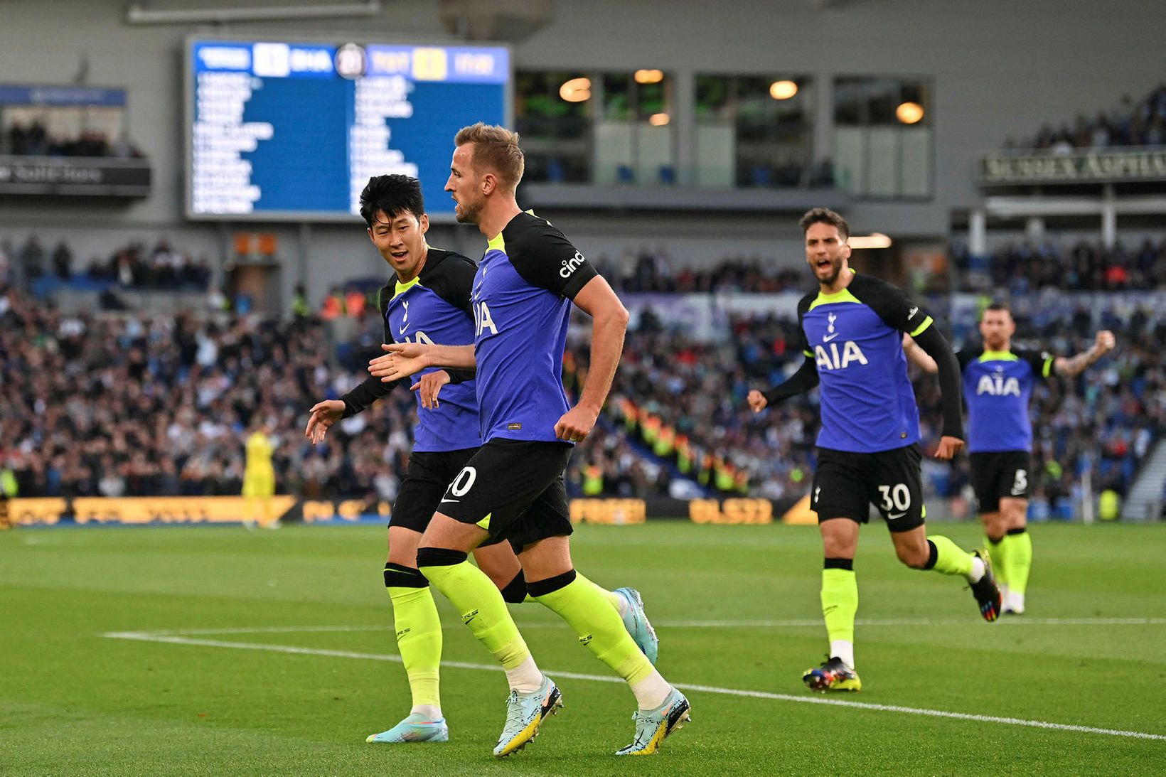 Harry Kane skoraði sigurmark Tottenham-manna í dag,