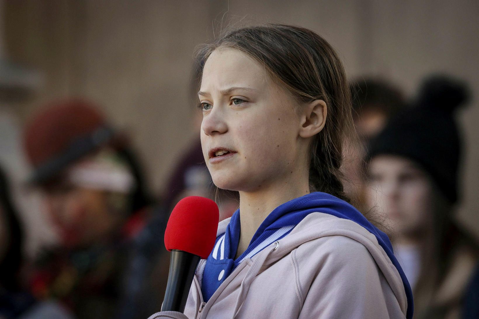 Greta Thunberg hefur verið á ferð en ekki flugi undanfarna …