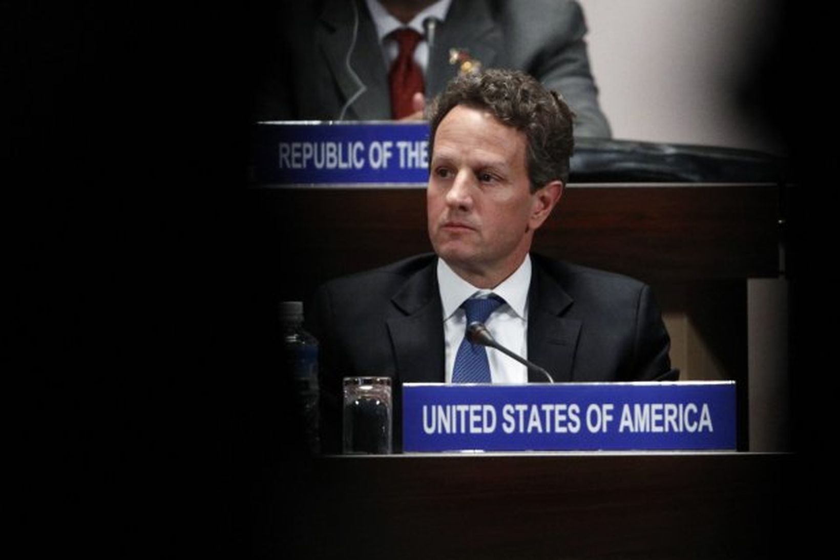 Timothy Geithner, fjármálaráðherra.