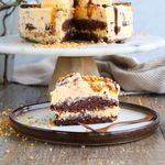 Berglind toppar sig og gerði Brownie-ísköku með hnetutoppís