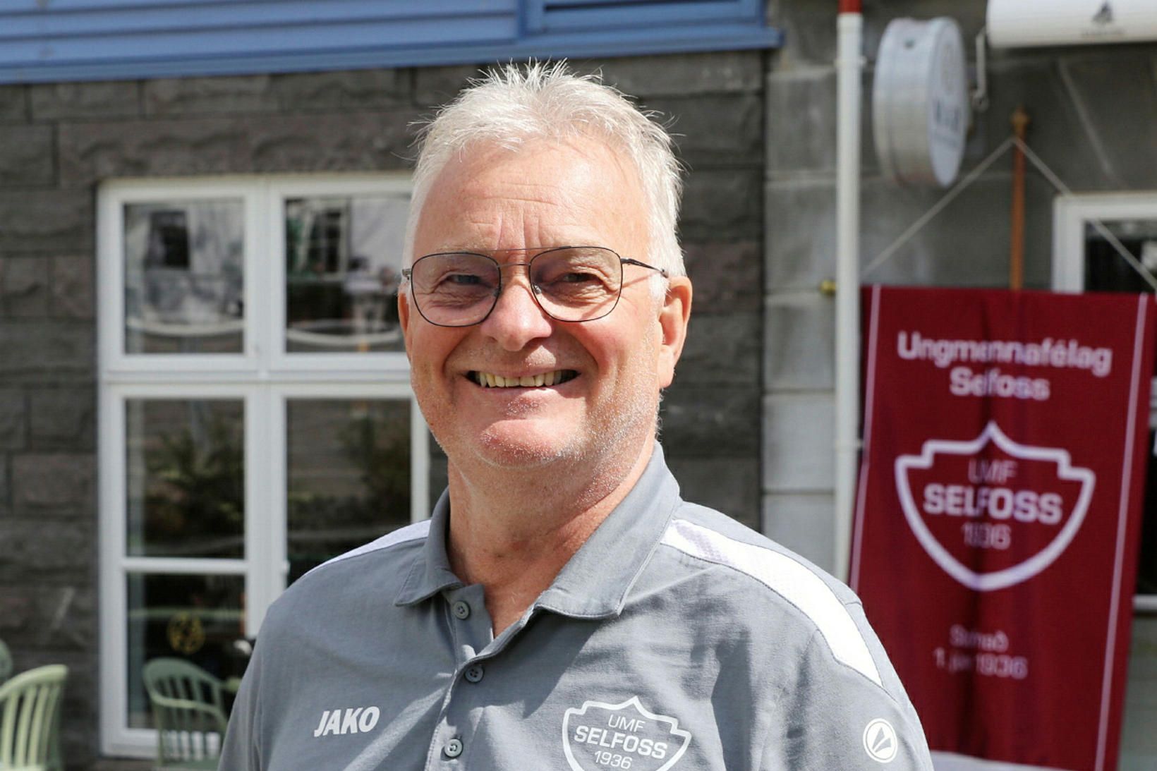 Bjarni Jóhannsson í miðbænum í gær.