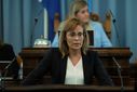 Ingibjörg Davíðsdóttir er sem stendur ræðudrottning kvöldsins um bókun 35.