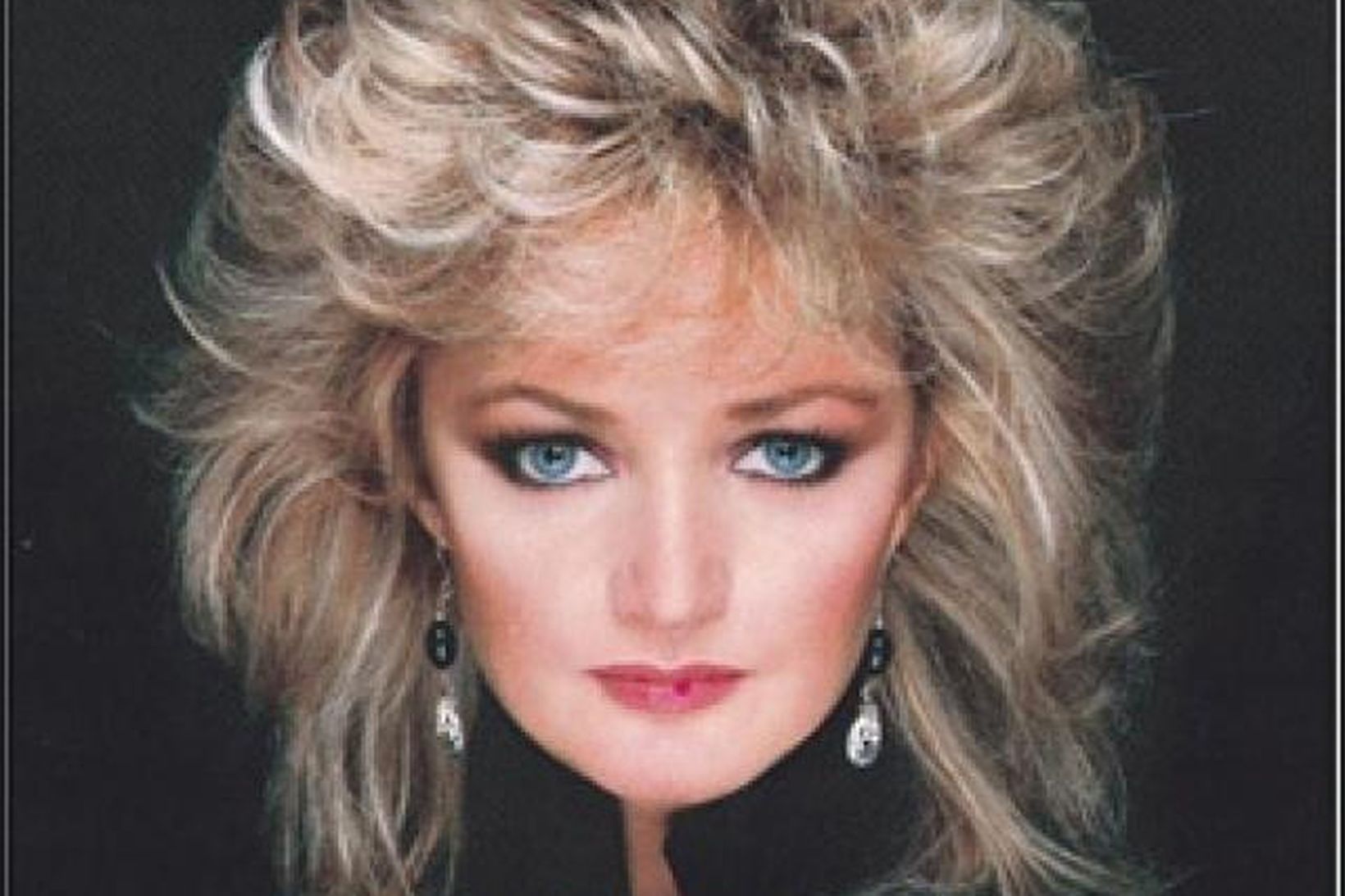 Bonnie Tyler á plötuumslagi á níunda áratugnum.