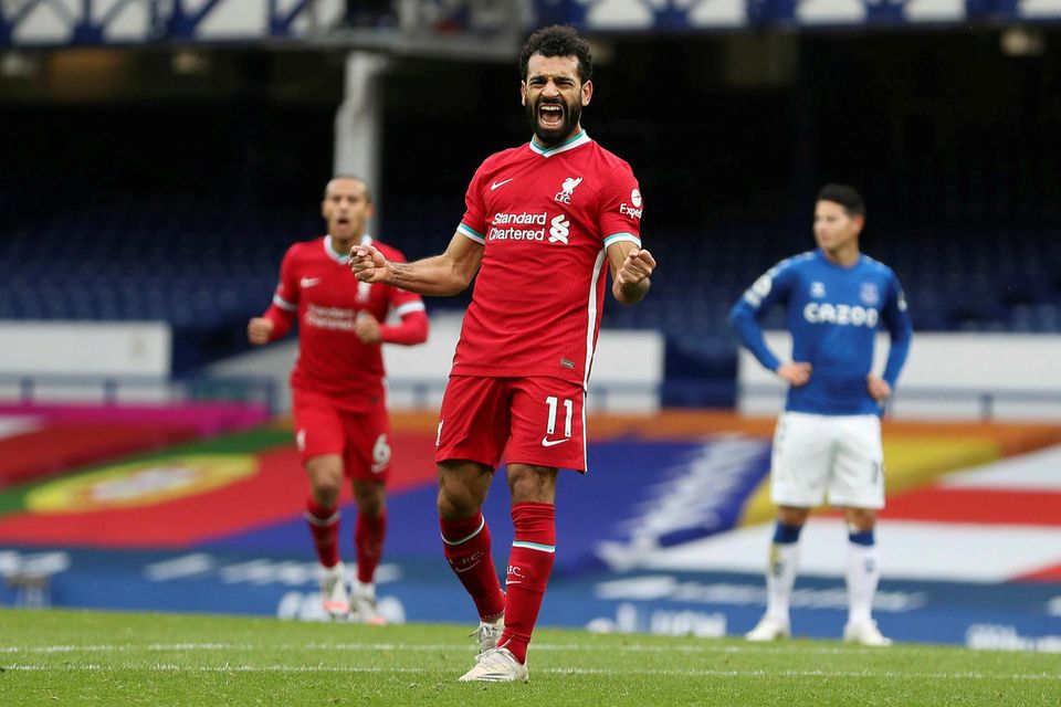 Mohamed Salah kom Liverpool yfir í annað sinn á 72. mínútu.