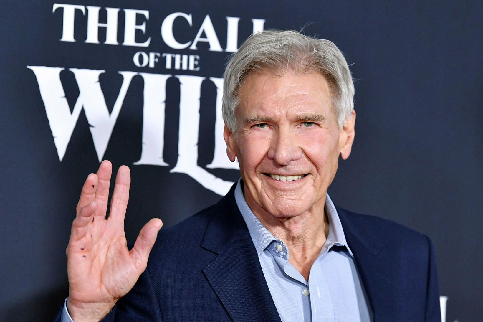 Harrison Ford sést hér á frumsýnginu á nýjasta verkefni sínu …