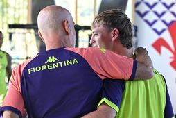 Stefano Pirlo og Albert Guðmundsson