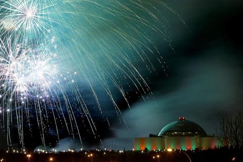 Perlan is one of three locations ideal to visit on New Year's Eve to shoot up fireworks