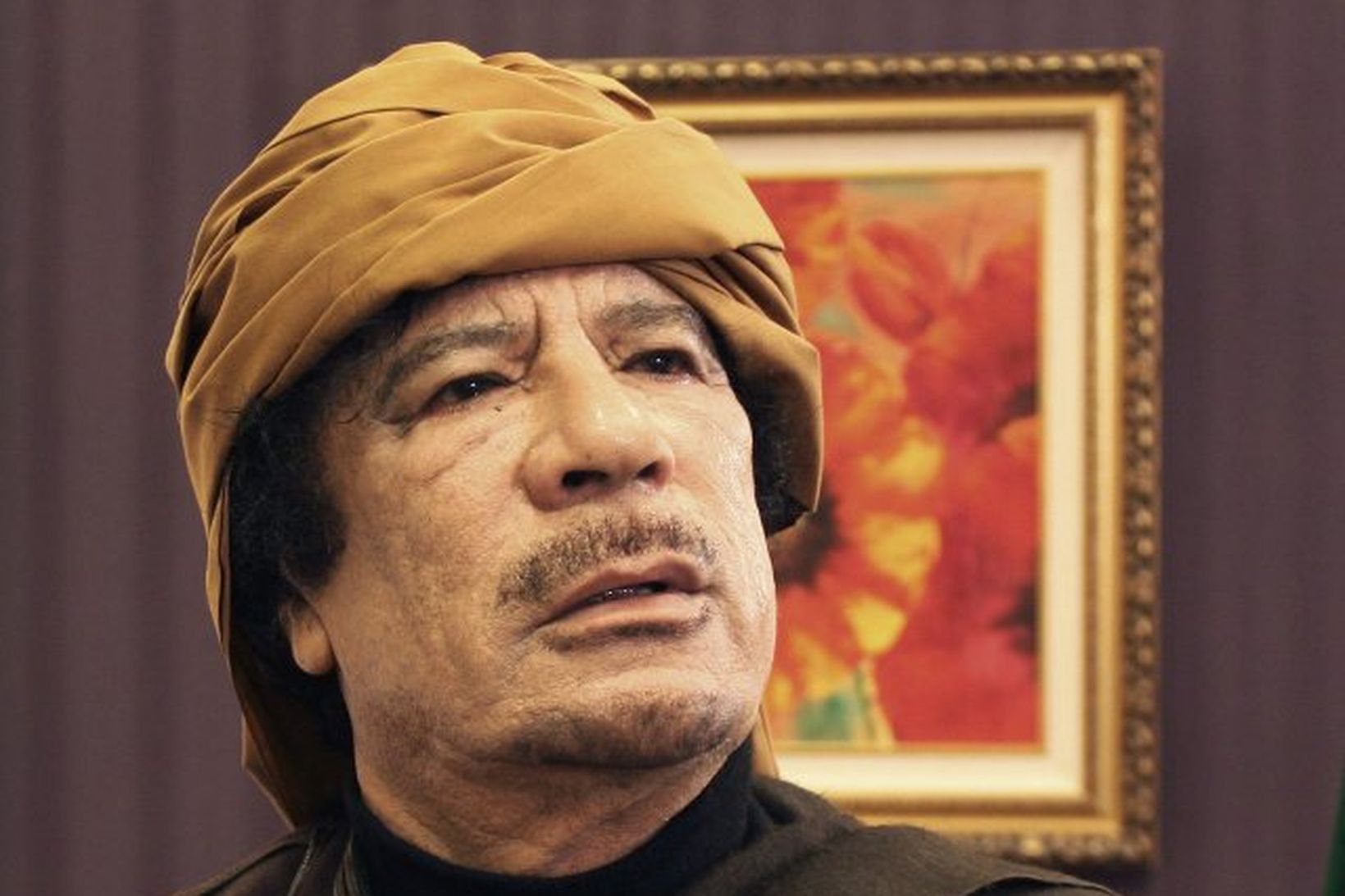 Muammar Gaddafi líkir loftárásum bandamanna við árásir Hitlers í heimsstyrjöldinni …