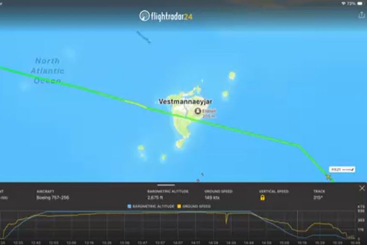 The airplane “disappeared” for four minutes