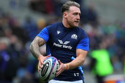 Stuart Hogg í leik með skoska landsliðinu.