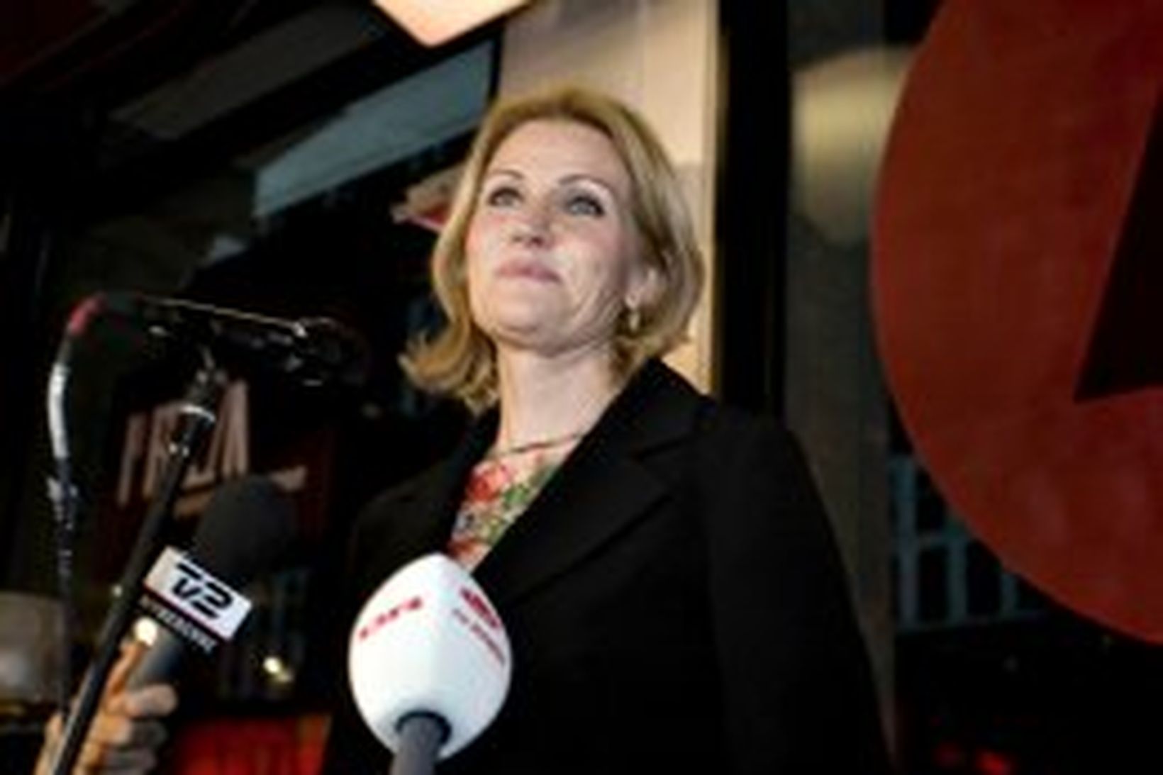 Helle Thorning-Schmidt, leiðtogi danskra jafnaðarmanna, stærsta stjórnarandstöðuflokksins.