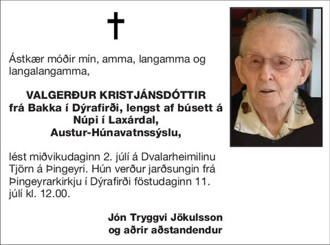 Valgerður Kristjánsdóttir