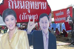 Systkinin Yingluck og Thaksin Shinawatra.