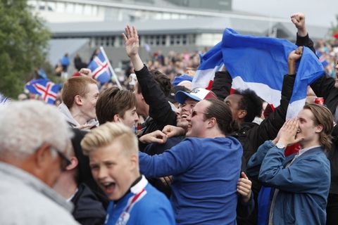 Icelanders go wild over victory over England  at Euro 2016