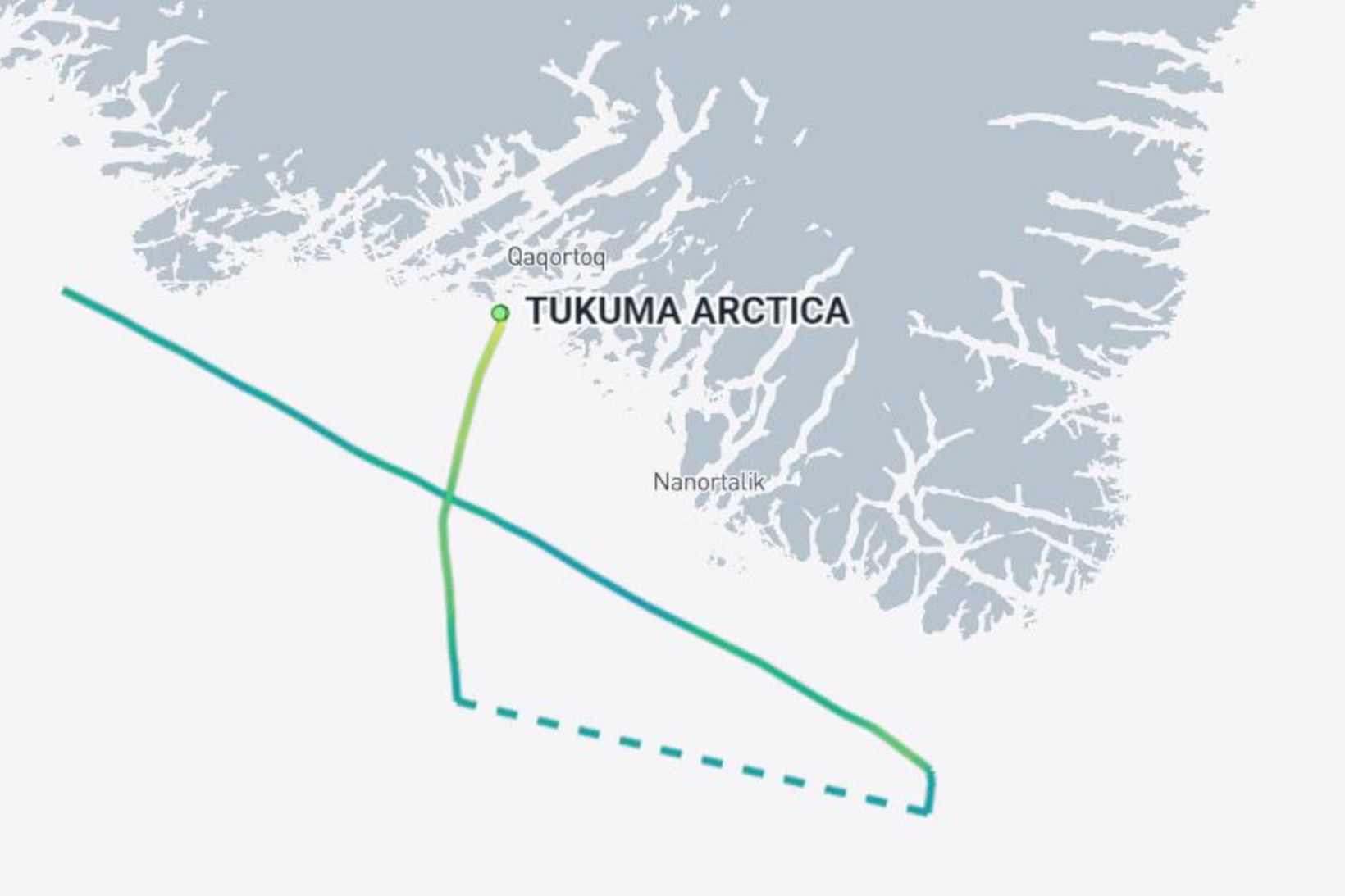 Siglingaleið Tukuma Arctic sýnir hvernig skyndilega var snúið við í …