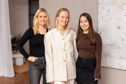 Erna Bergmann eigandi Swimslow, Arna Engilbertsdóttir og Anna Bergmann markaðsstjóri Slippfélagsins.