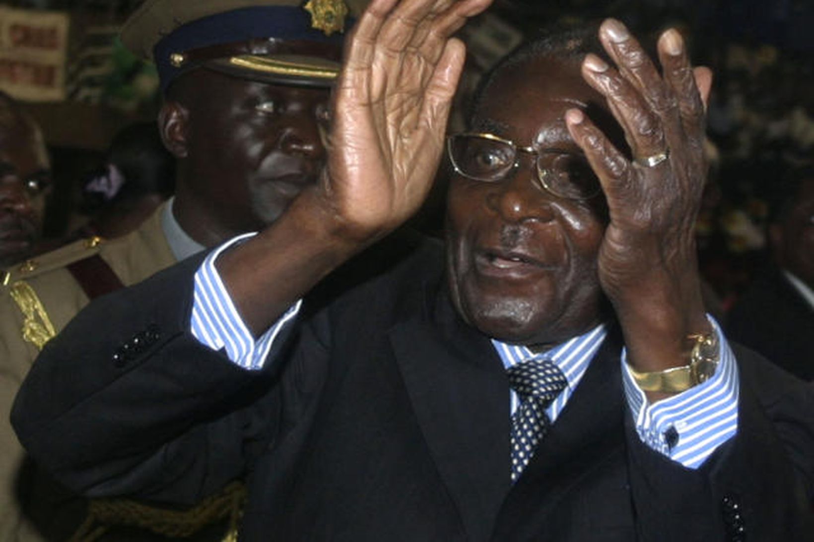 Robert Mugabe, forseti Simbabve.