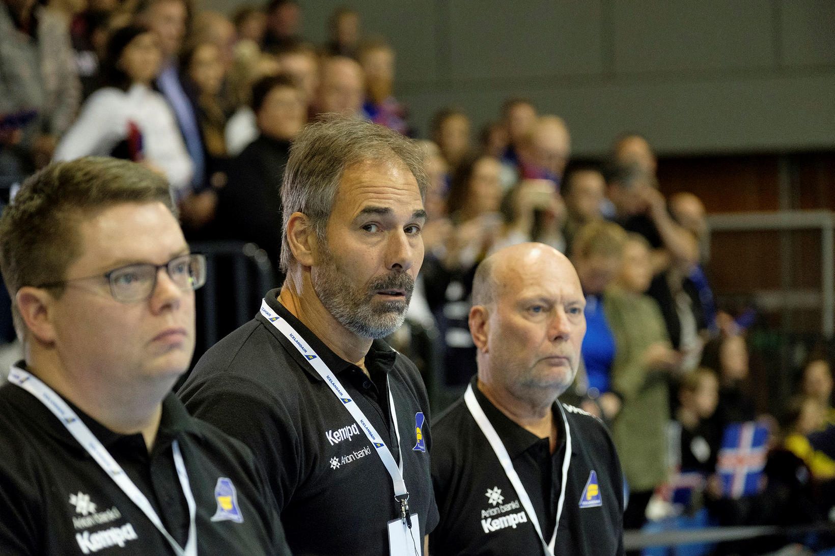 Thomas Svensson, fyrir miðju, gæti farið til Barcelona.