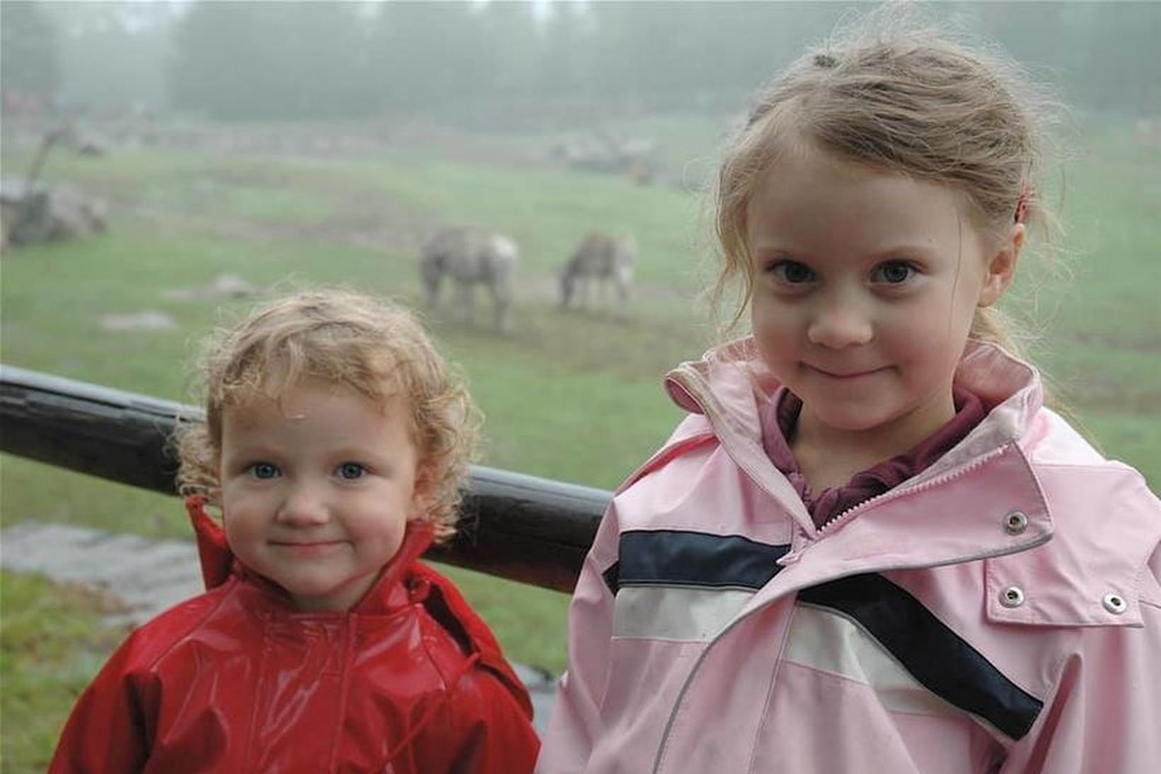 Systurnar Beata og Greta Thunberg. „Þegar við vorum að alast …