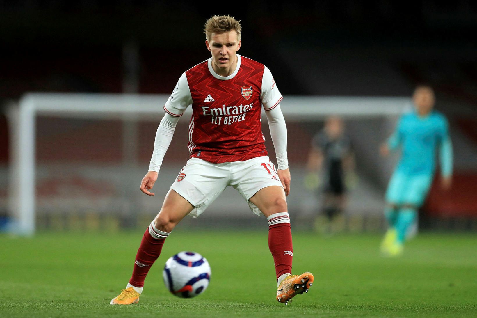 Martin Ødegaard í leik með Arsenal á dögunum.