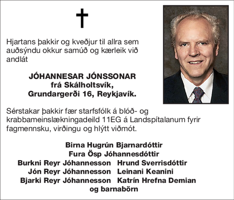 JÓHANNESAR JÓNSSONAR