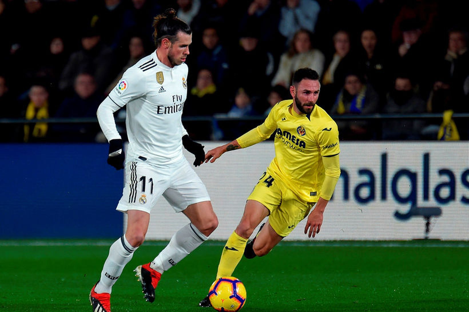 Gareth Bale meiddist á kálfa gegn Villarreal á fimmtudaginn síðasta.