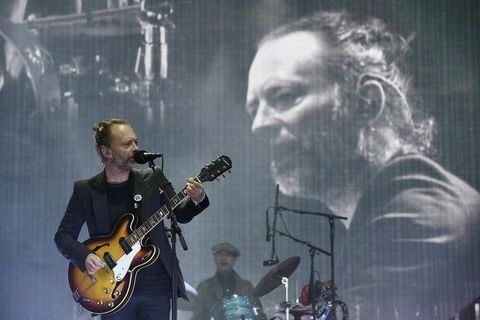 Thom Yorke á tónleikum.