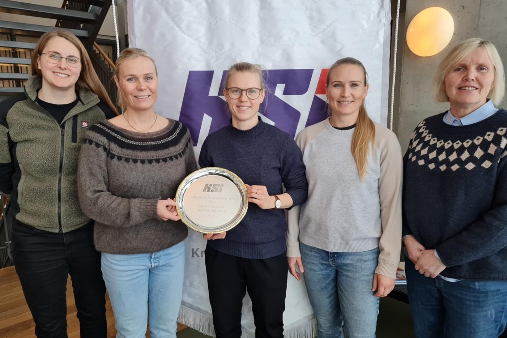 Auður Sólrún Ólafsdóttir, Rakel Logadóttir, Rebekka Sverrisdóttir og Lilja Dögg …